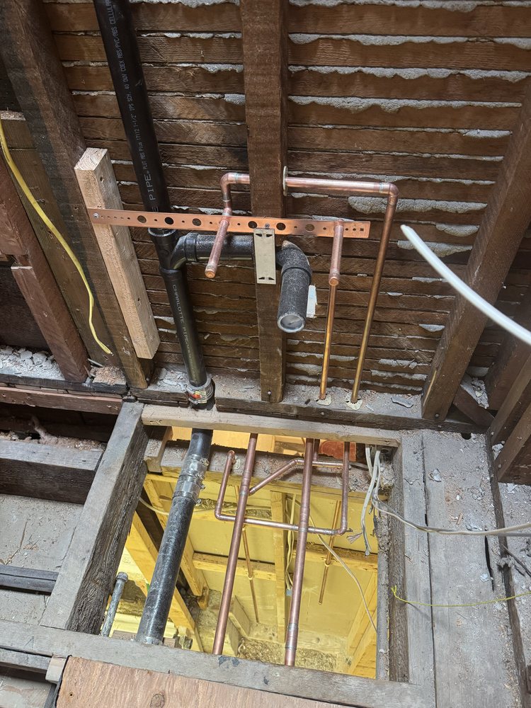 Attic supply & vent piping installation — 5 Star Plumbing & Hydro Jet, East Chicago, IN